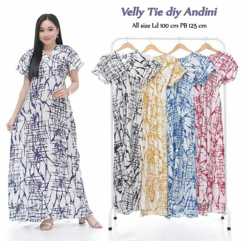 DASTER VELY MOTIF DASTER SEMATA KAKI DRES VELLY Batik Motif Pekalongan Bumil ibu ibu viral kekinian