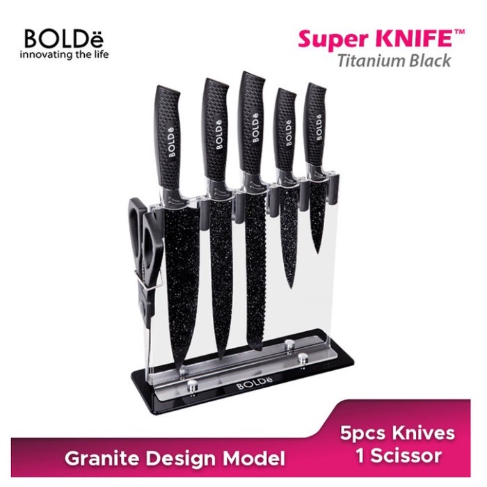 Bolde Pisau Set Titanium Black Series - Bolde Granito