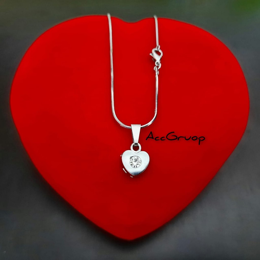 WANITA kalung liontin fashion wanita 100% real pick anti karat awet dan tahan lama
