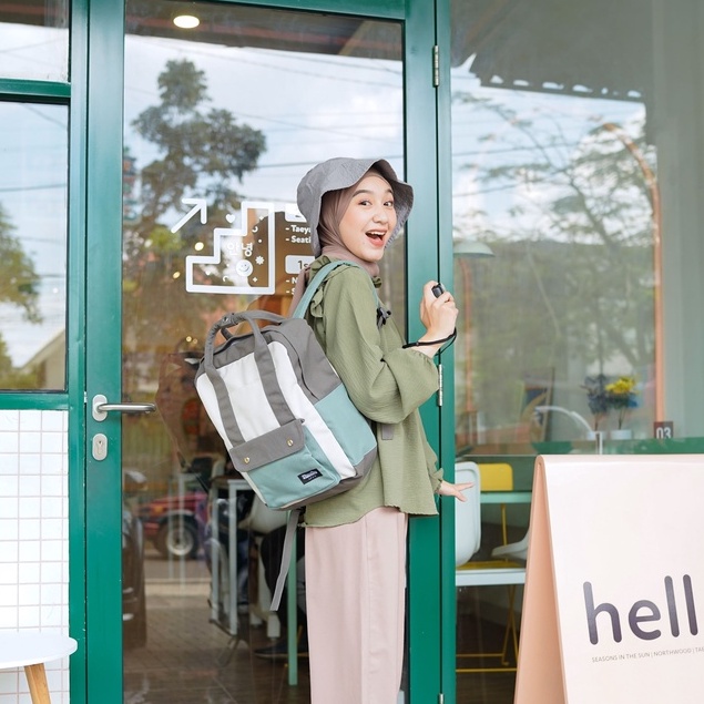 NAMI 3 TONE Backpack Himeku | Ransel | Tas Laptop