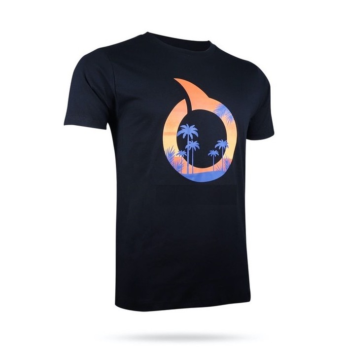 BAJU KAOS ORTUSEIGHT SUNSET T-SHIRT -Black/Ortrange (100% ORIGINAL)
