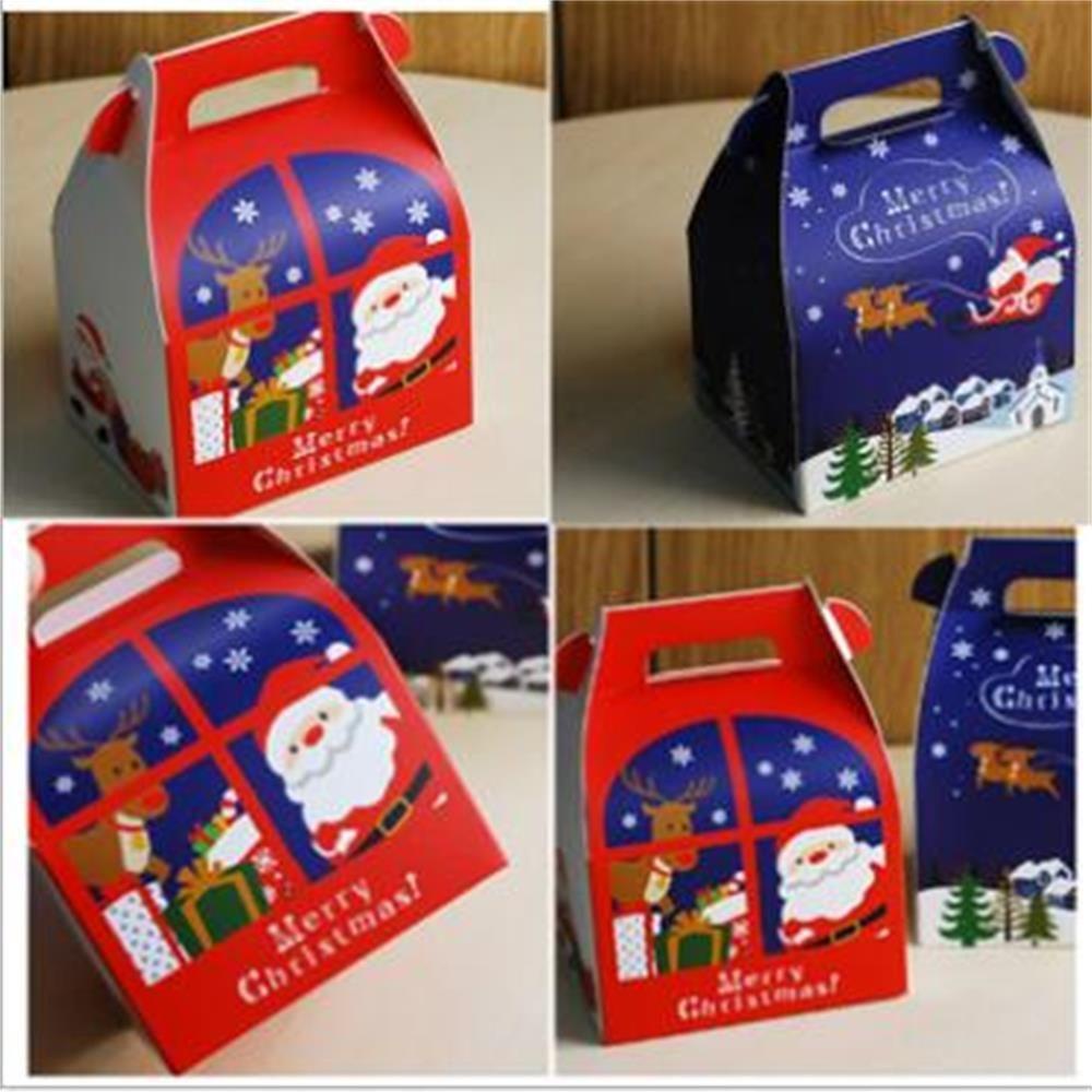 R-flower Christmas Gift Box Hadiah Untuk Teman Cookie Box Snowman Printed Merry Christmas