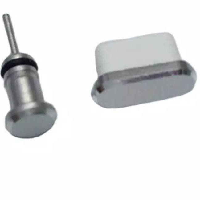 fto<<<854   Anti Dust Debu Penutup Port Usb Type C dan Earphone 3.5mm Metal