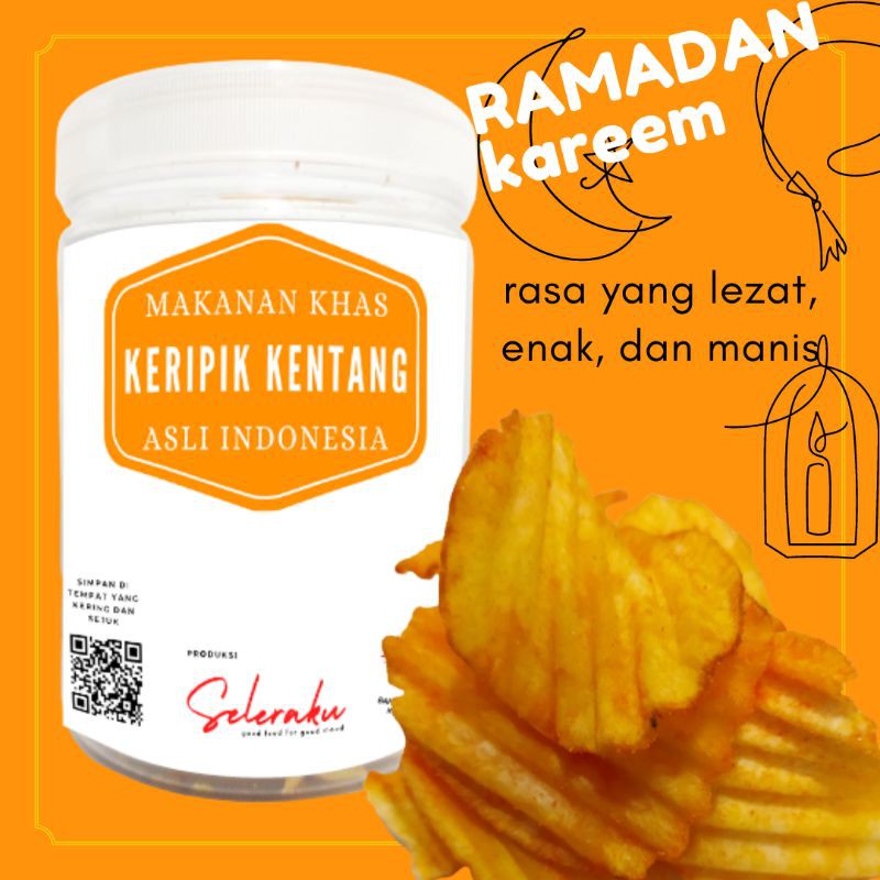 Jual Keripik Kentang Gurih Renyah Balado Bubuk Indonesia Shopee Indonesia