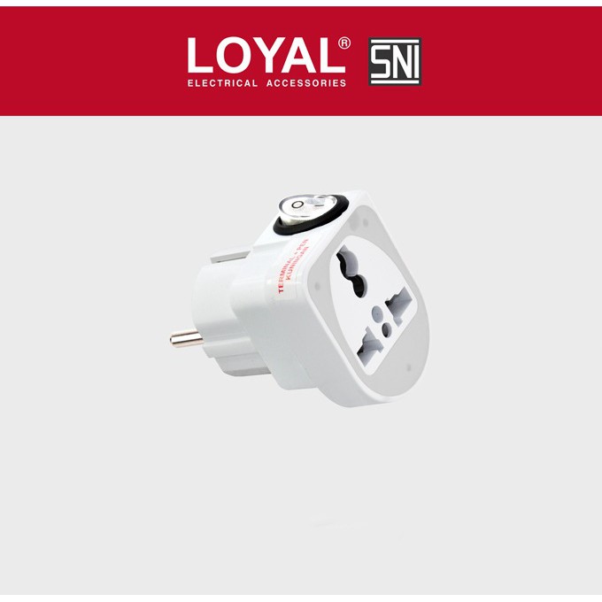 Loyal Colokan Steker Stop Kontak Saklar Listrik Universal Ly-922SK