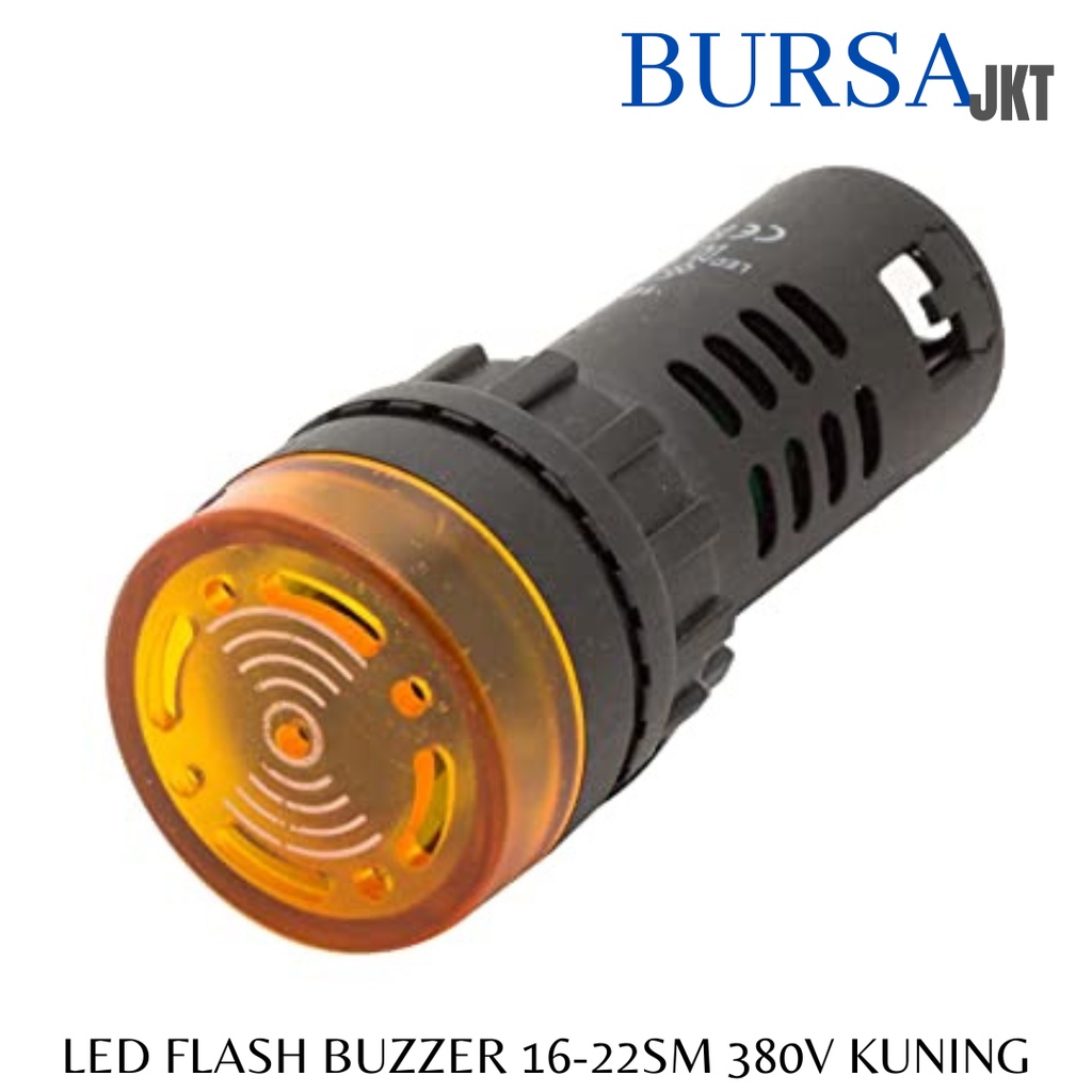 LAMPU FLASH BUZZER LED PILOT BEEPER ALARM SIGNAL AD 16-22SM 380V