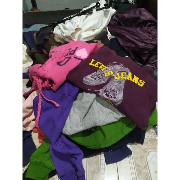 Borongan Cn& hoodie cuan badan mix kaki grade B 10+1 pcs