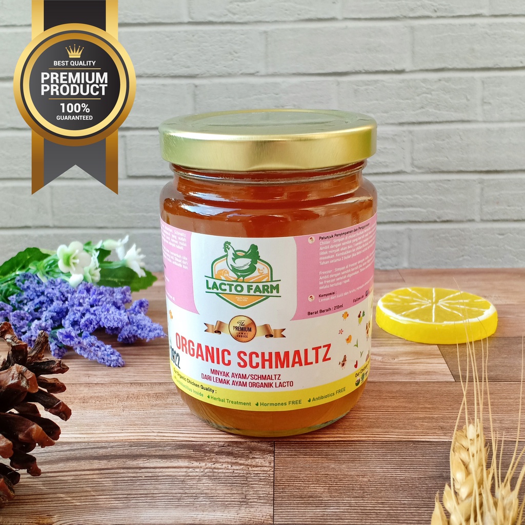 

ORGANIC SCHMALTZ from Lacto Farm Organic Chicken | Minyak Ayam | Minyak Lemak Ayam | Lemak Tambahan | Minyak MPASI | Pengganti Minyak | BB Booster Bayi dan Anak