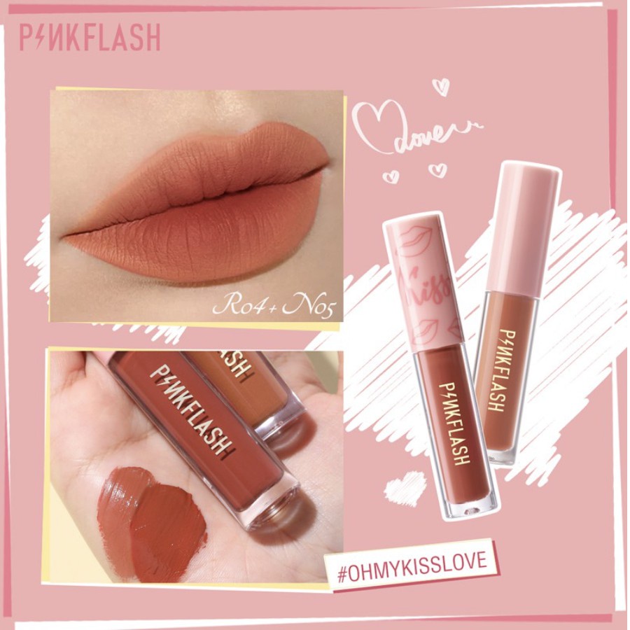 PINKFLASH LIPSTICK MATTE LIPCREAM/LIPMATTE PINK FLASH ORIGINAL