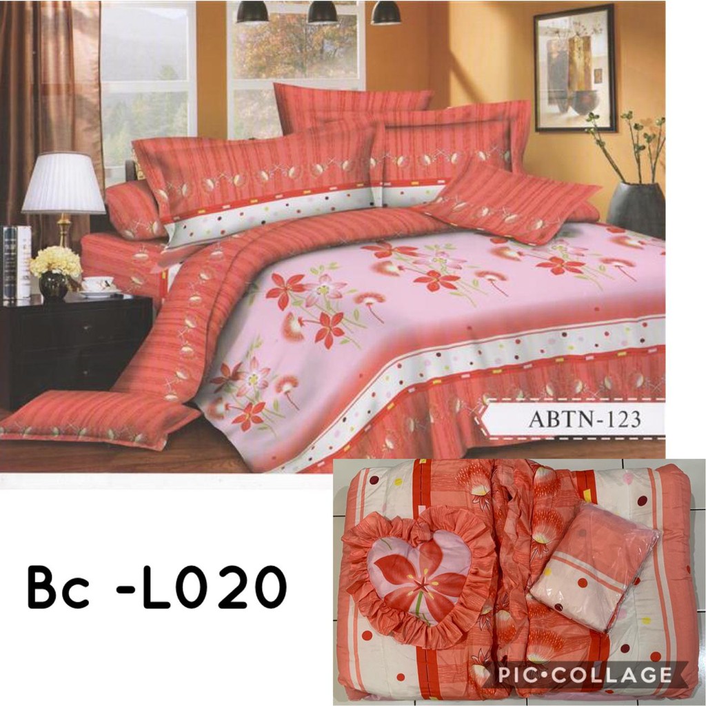 PROMO Natasha Bed Cover set + sprei King Ukuran 180x200