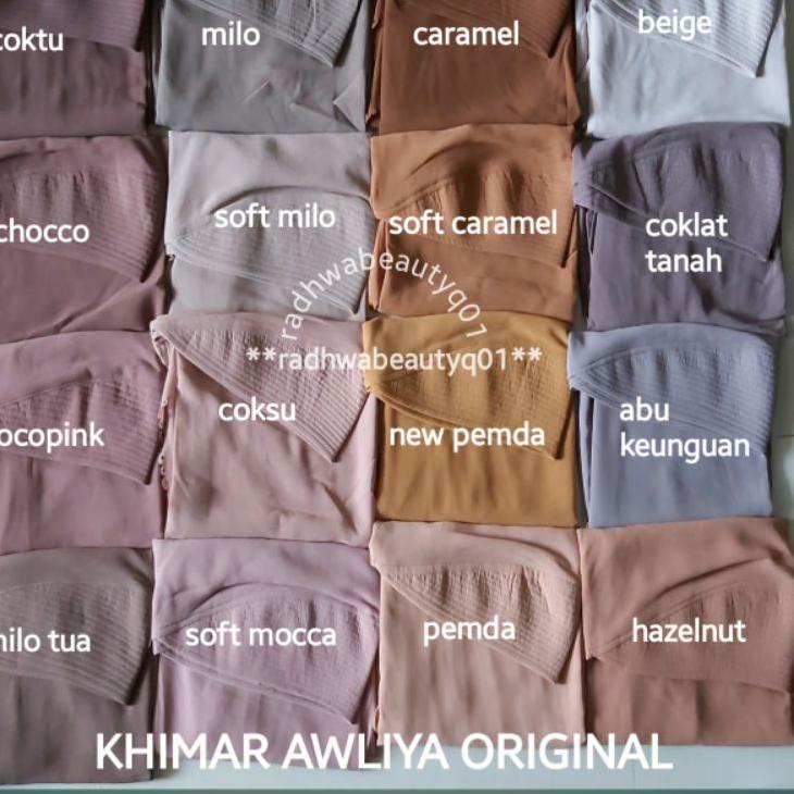Kekinian KHIMAR ELISA ORI AWLIYA COLLECTION ALIYAR /AWLIYA HIJAB  TERLARIS