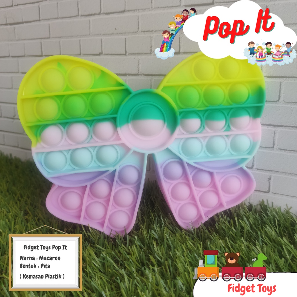 [ PITA - MACARON ] Mainan Anak Squishy Fidget Toys Pop It / Popit Pita Macaron