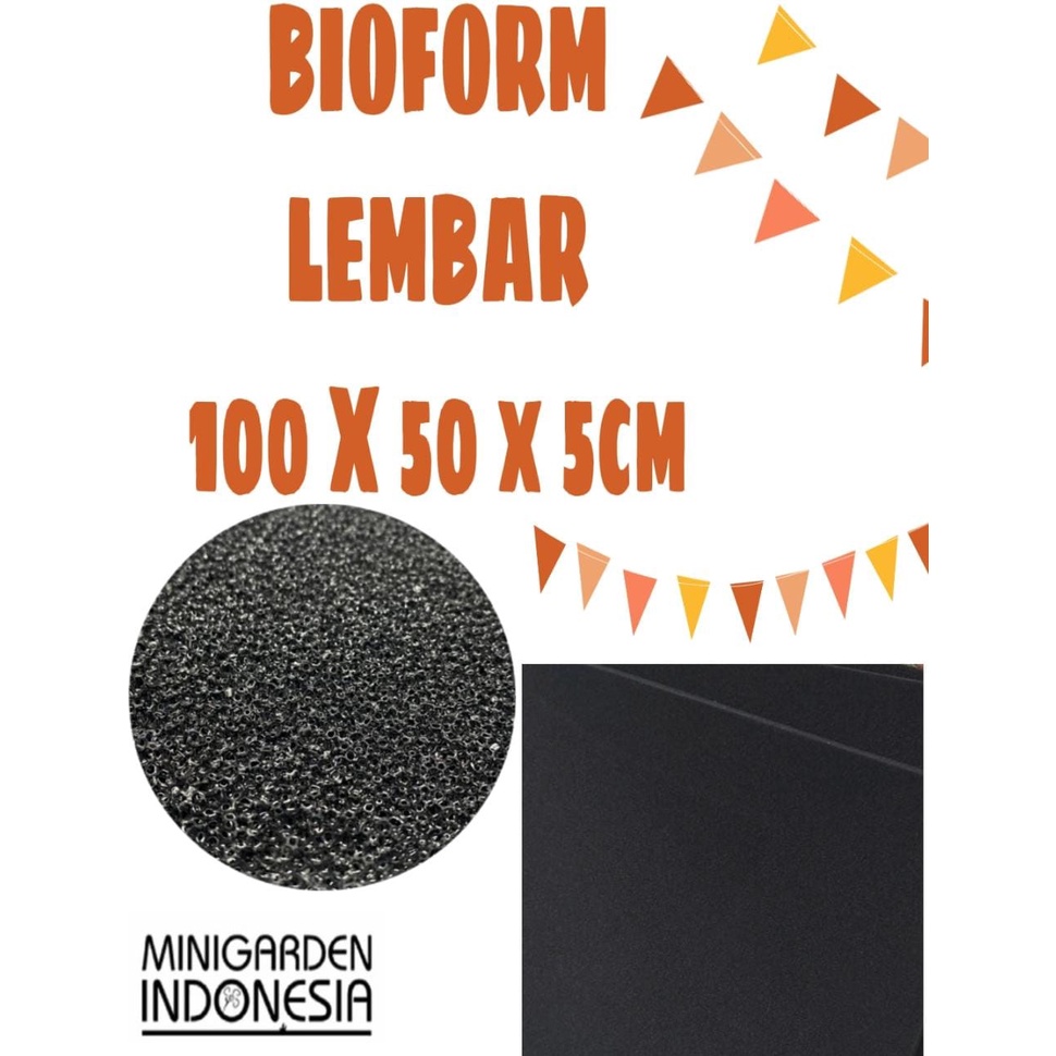 BIOFOARM 100 X 50 CM busa media filter bioform biofill aquarium kolam ikan