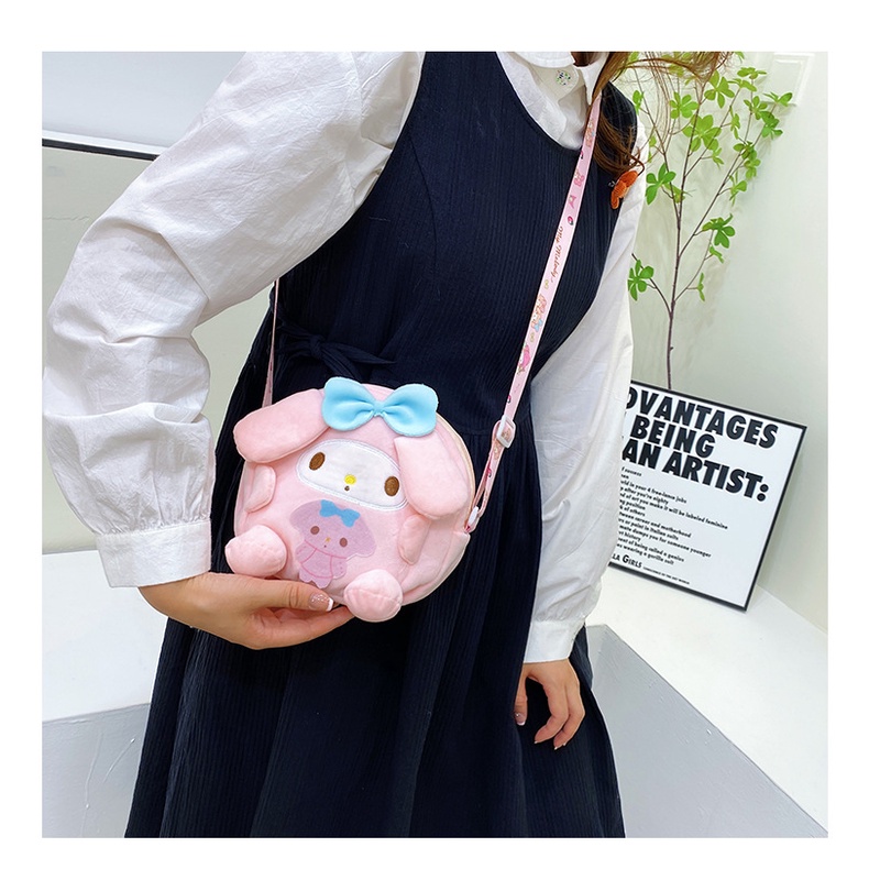 Drozenb Tas Selempang Wanita Boneka Import Model Korea/Tas Selempang Sanrio/Tas Boneka Slingbag Anak