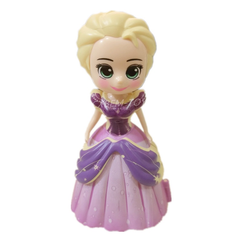 Mainan Boneka Action Figure Disney Frozen Princess Elsa Anna Bahan PVC Untuk Anak Perempuan