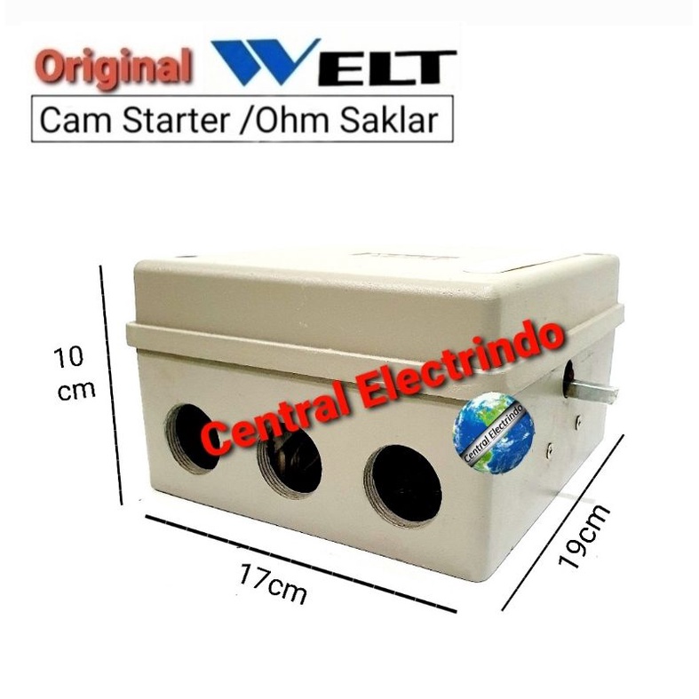 Cam Starter Ohm Saklar 4P GZ-100A 22.000Watt I-0-II (ON-OFF-ON) WELT.