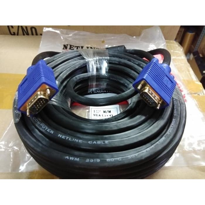KABEL VGA 20M HIGH QUALITY (GOLD PLATED) / VGA 20METER / VGA 20 M