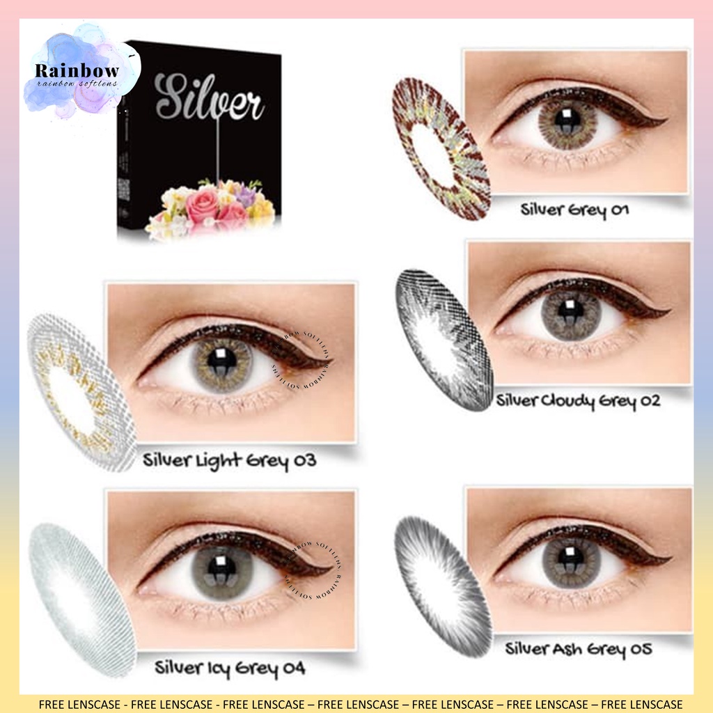 [COD} SOFTLENS ICE SILVER NORMAL &amp; MINUS (-0.50 SD -3.00) DIAMETER 15MM