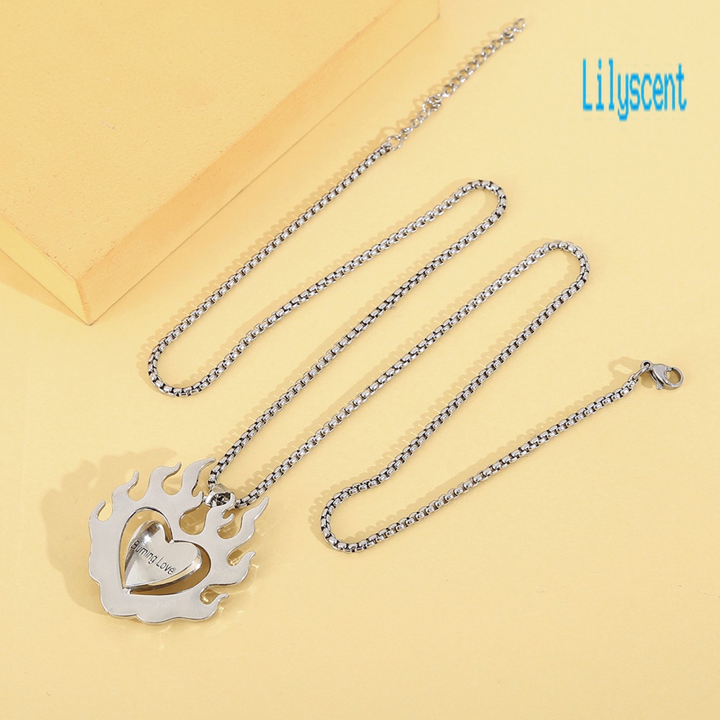 Lily Kalung Rantai Dengan Liontin Roda Warna Silver Artistik Ringan Untuk Unisexpriawanita