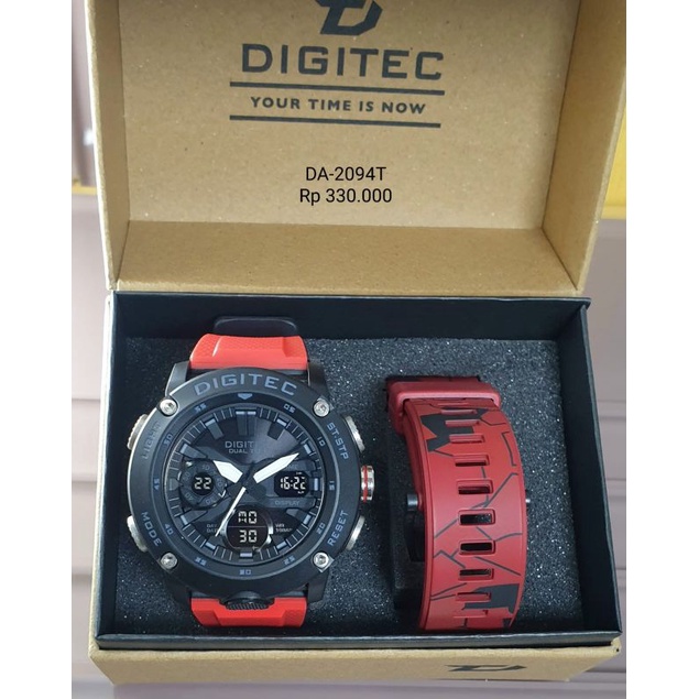 Jam Tangan Pria Digitec Original DA-2094T Tahan Air Gratis Ongkir