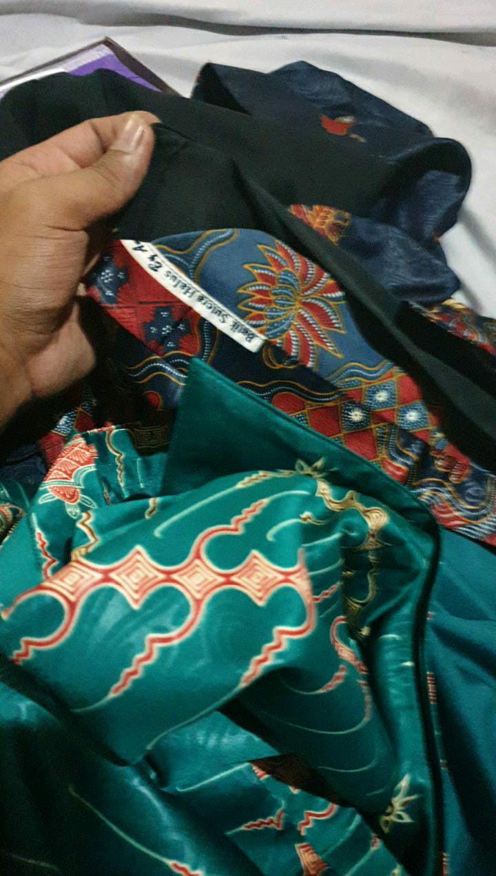 Kemeja Batik Pria Sutra Full Furing Istimewa/kemeja Batik Formal Pria Lengan Panjang