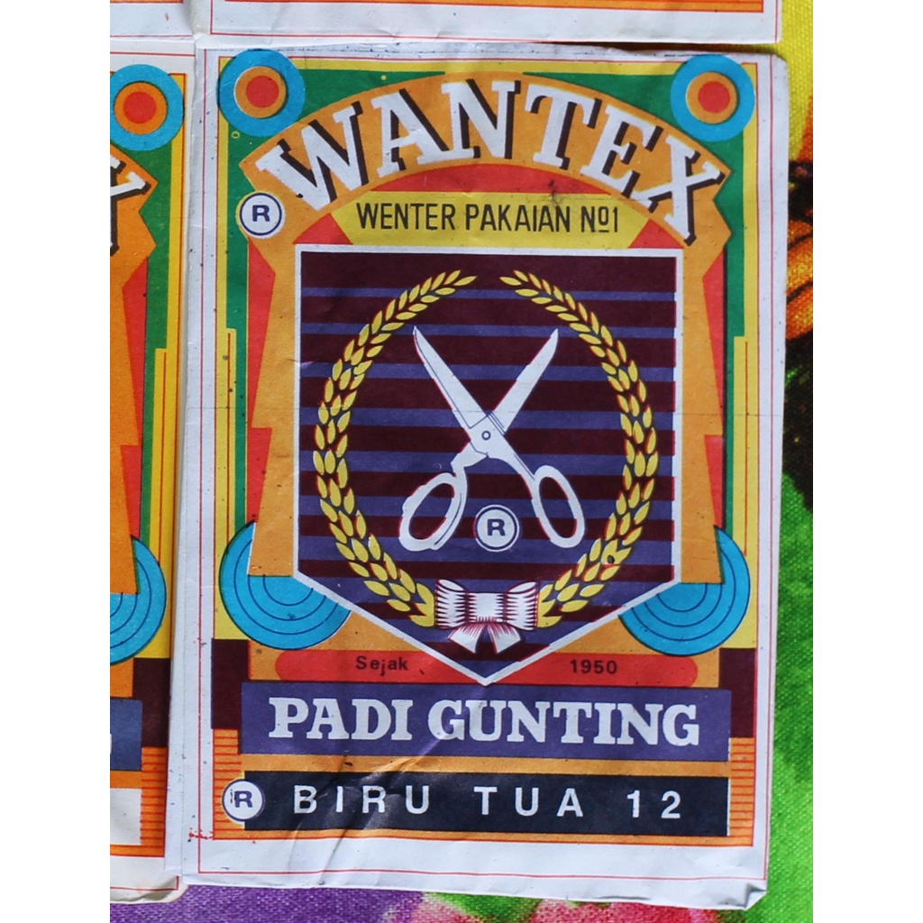 Wantex  Padi Gunting Pewarna Pakaian/Kain Sumbo NO.1 Tidak Luntur Original