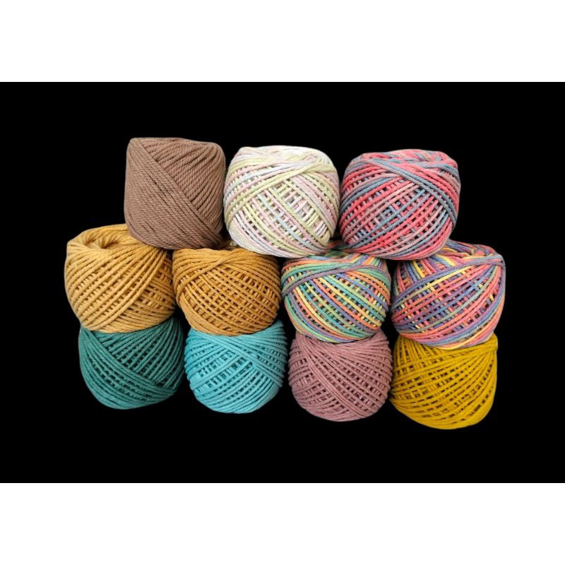 Tali katun Size 1,5mm//tali rajut(100gram)