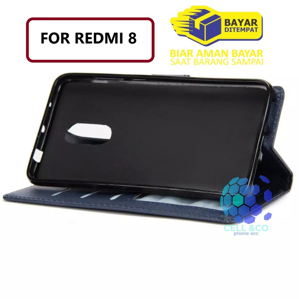 Flip cover XIAOMI REDMI 8 Flip case buka tutup kesing hp casing hp flip case leather wallet