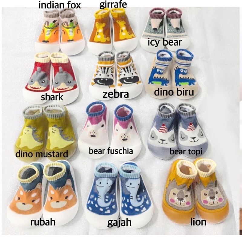 Carterlove Skidder Animal | Skidders Sepatu Bayi Anti Selip