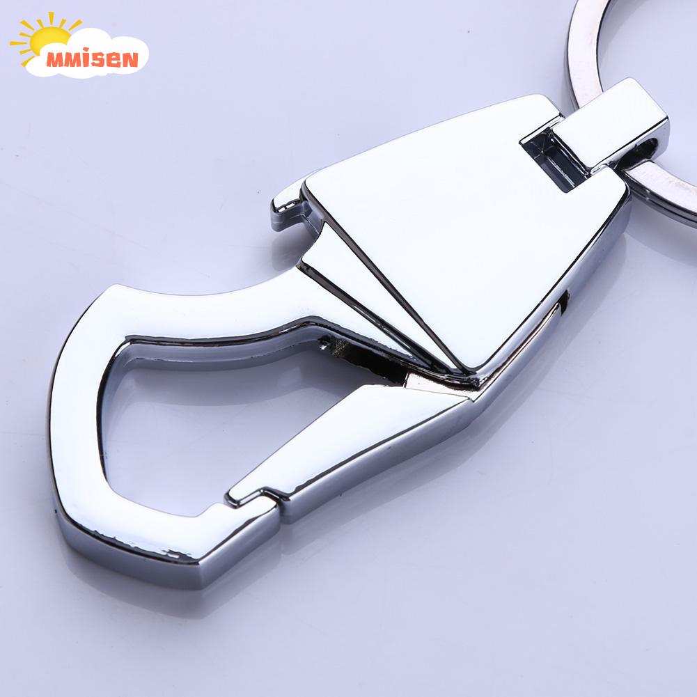 Gantungan Kunci Mobil Dengan Pembuka Botol Bahan Metal Warna Silver Ukuran L &amp; 6
