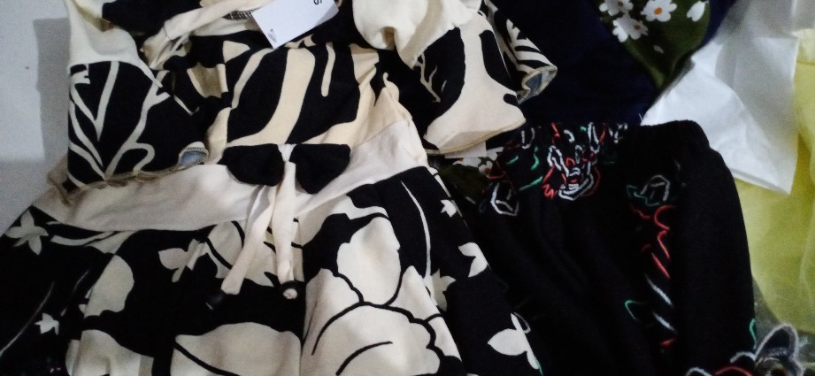 Baju Aurell Uk Bayi - 6 Tahun / Dress Anak Lengan Atasan Perempuan Dres Bunga Cutbray Blouse Batik