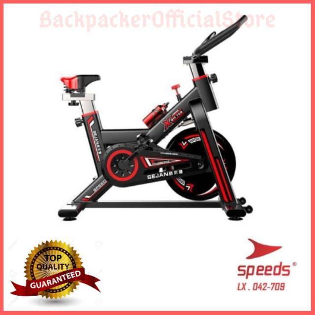 Spinning Bike Sepeda Statis Rumah Indoor Total Fitnes Gym Speeds 709
