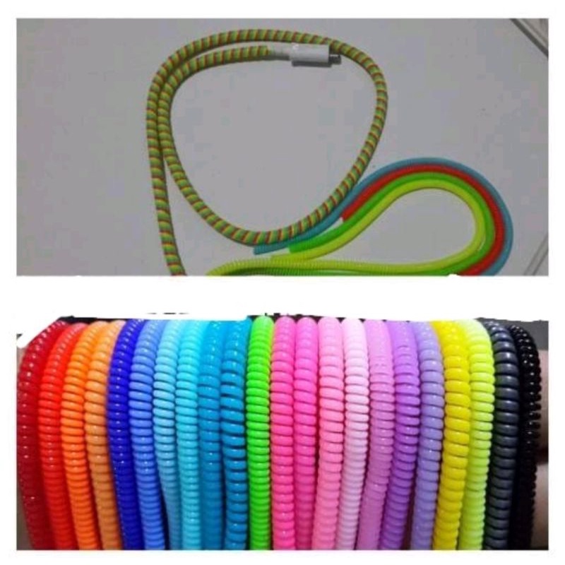 Vinztstore - Single Cable Spiral Kabel Pelapis Kabel Pelindung Spiral Cord Protektor Pelilit Murah