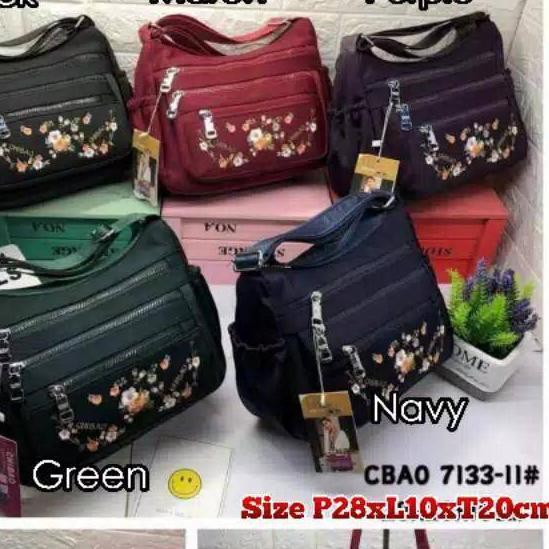 ☆ Tas Selempang wanita Chibao bordir bunga 7133 import ✺