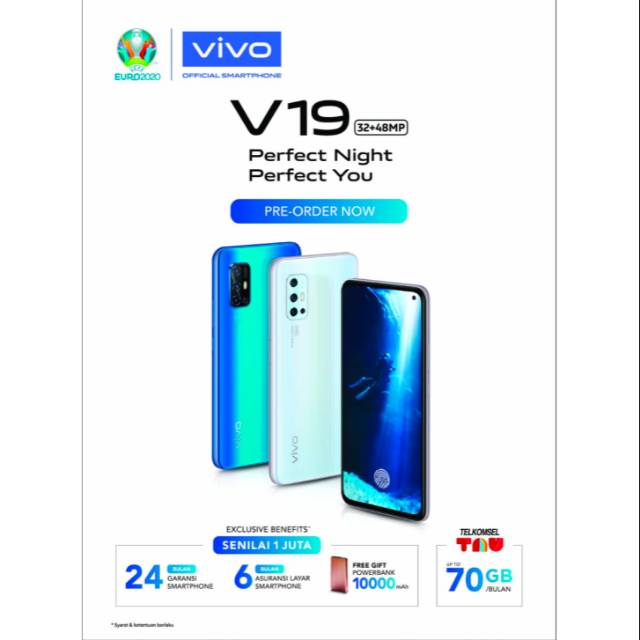 ( Ready Stock ) Vivo V19 Ram 8/128 - Garansi Resmi 2 Tahun