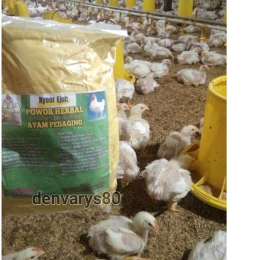 Jamu Ayam Pedaging Power Herbal Broiler mempercepat pertumbuhan ayam pedaging obat broiler vitamin DOC .,