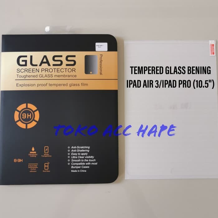 TEMPERED GLASS IPAD AIR 3/IPAD PRO (10.5&quot;) KACA BENING/CLEAR TERMURAH
