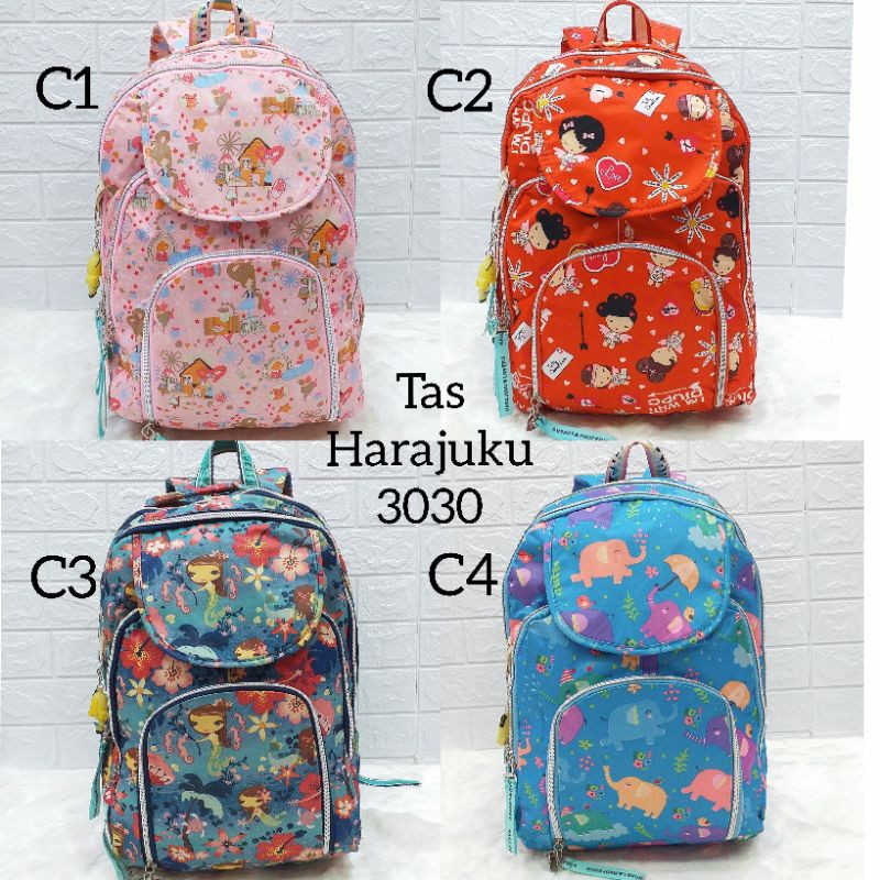 Tas Ransel Harajuku / Tas Ransel Anak Sekolah Import