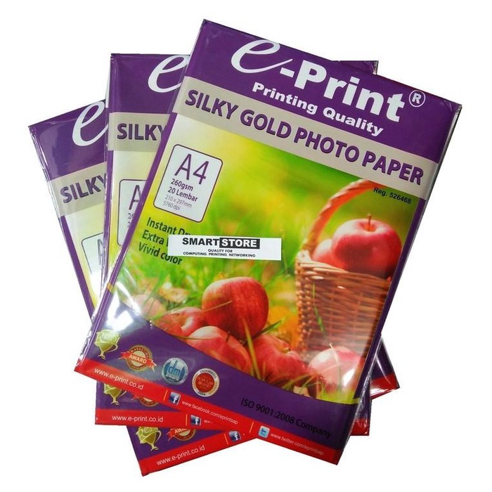 Art Paper Kertas Foto Silky Gold Photo Paper 260Gsm