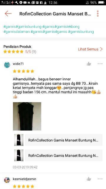 RofinCollection Gamis Manset Buntung Non Lengan Gamis Lekbong