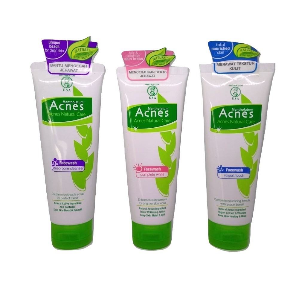 ACNES Natural Care Series Oil Control| Face Wash | Milk Cleanser | Toner | Whitening Cream by AILIN