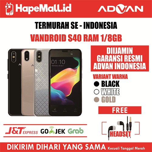 Advan Hammer S40 Garansi Resmi Advan Termurah Shopee Indonesia