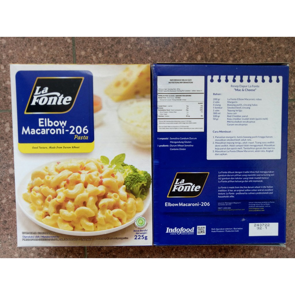 

La Fonte Elbo Makaroni 206 225 gr