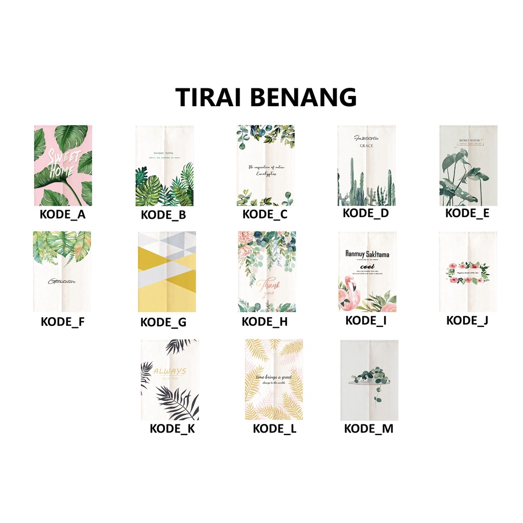 DODORY Tirai Kain Noren Tirai Jepang Gorden Jepang Tirai Pintu Pembatas Ruangan Interior Jepang