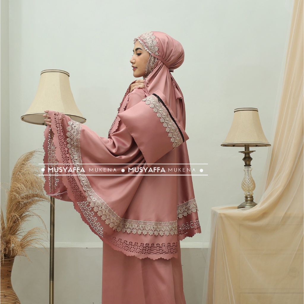 Mukena Dewasa Premium Shakilla Laser Cut Renda Mewah