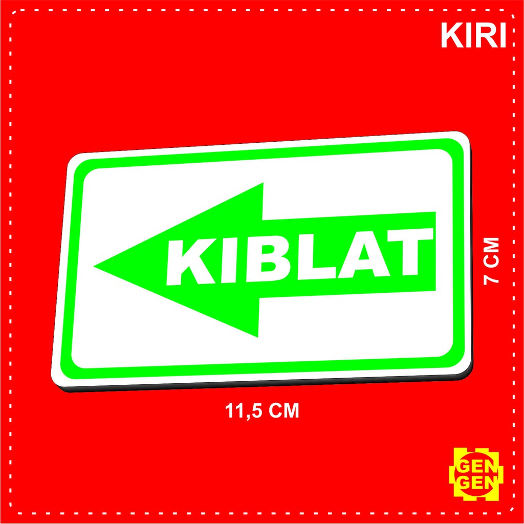 

ARAH KIBLAT - KARET 2MM