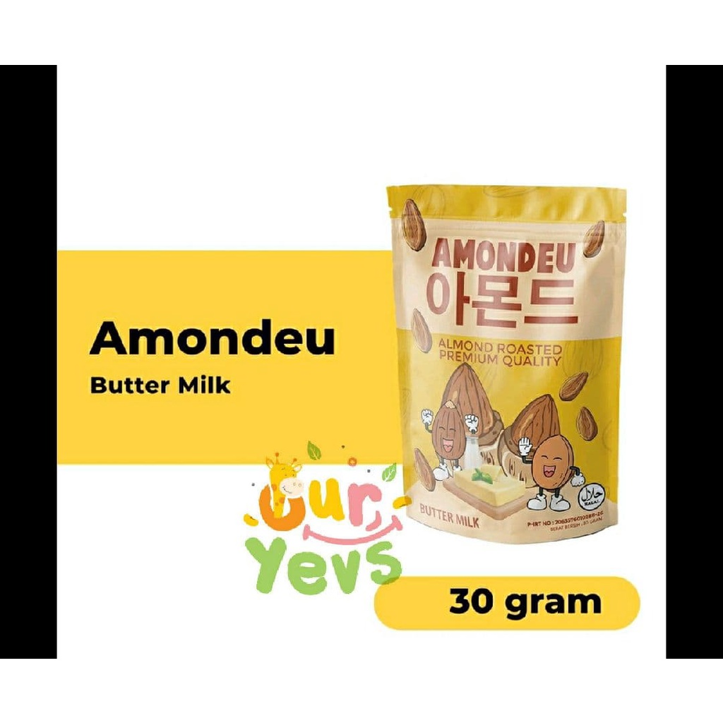 Almom AMONDEU Almond Roasted Premium Quality - 100% Pure Almond