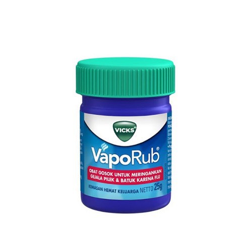 Vicks VapoRub 10gr 25gr 50gr Balsem Pelega Pernafasan dan Hidung Tersumbat Balsem Gosok Vicks Origin