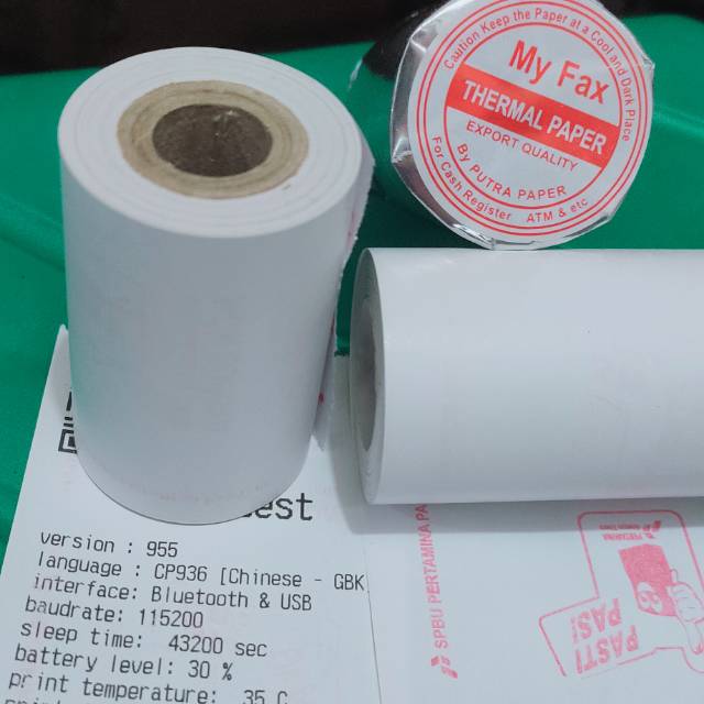 

Kertas STRUK TAHERMALL EDC,logo PASTI PAS,SPBU,,Ukuran 58mmX40mm