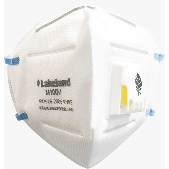 MASKER KN95 LAKELAND M100V Particulate Respirator 1 Box isi 50pcs